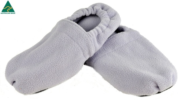 SOLD OUT - LAVENDER FLEECE SLIPPERS